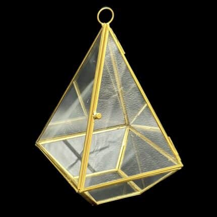Piramit Kapaklı Biblo Kutu Gold